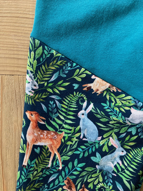 Tepláky z počesané teplákoviny, vel. 98/104 — foto 2