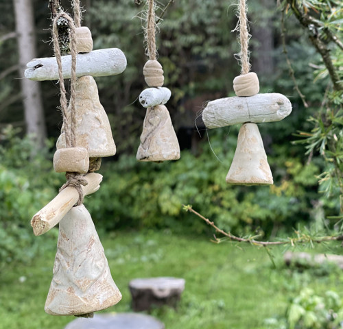 Andělíček, keramika - driftwood - sada 4 — foto 5
