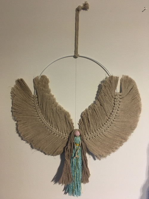DIY kreativní sada + návod Anděl macramé — foto 4