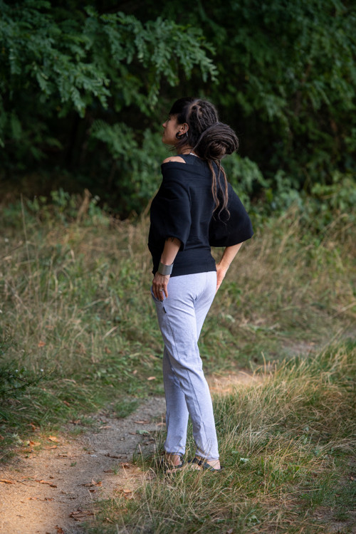 Kalhoty AMSEL melange — foto 2