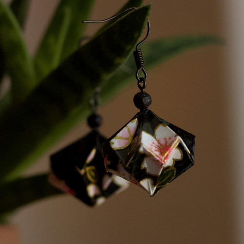 Origami náušnice – Tajemné — foto 2