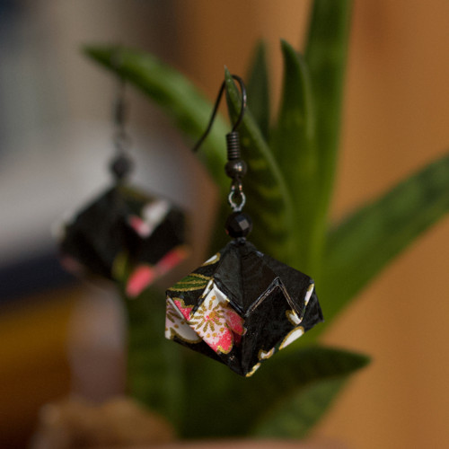 Origami náušnice – Tajemné — foto 4