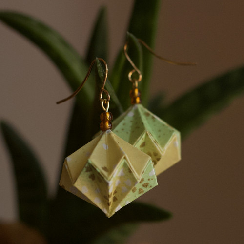 Origami náušnice – Svěží — foto 6