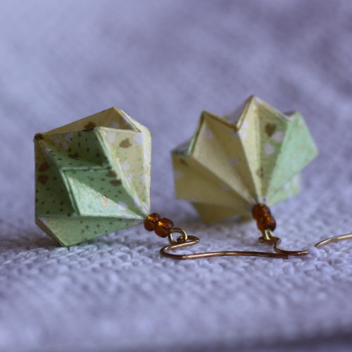 Origami náušnice – Svěží — foto 5
