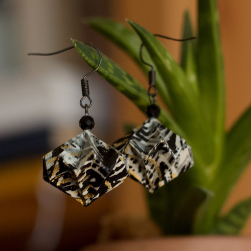 Origami náušnice – Tajemné #2 — foto 4