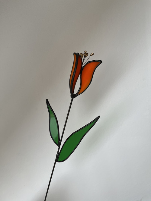 Skleněný tiffany TULIPÁN — foto 4