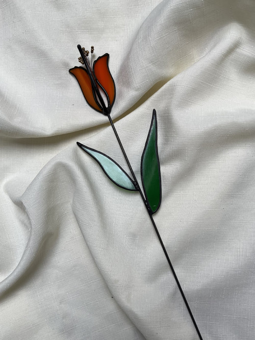 Skleněný tiffany TULIPÁN — foto 5