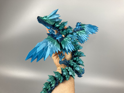 Krystalový drak - 47 cm, 3D tisk — foto 4