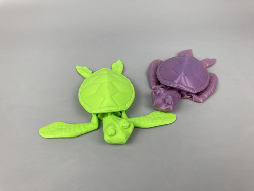 Flexi želva - zelená, 12.5 cm, 3D tisk — foto 2