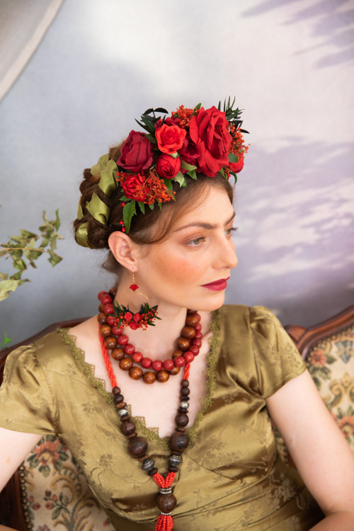 Frida double čelenka "láska k životu" — foto 4