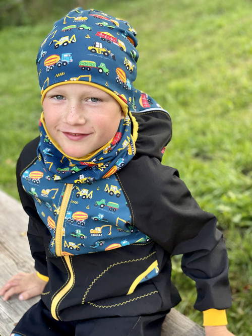 Softshellová bunda STAVEBNÍ STROJE vel.122/128 — foto 4