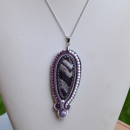 Kapka levandule - ametyst chevron — foto 4