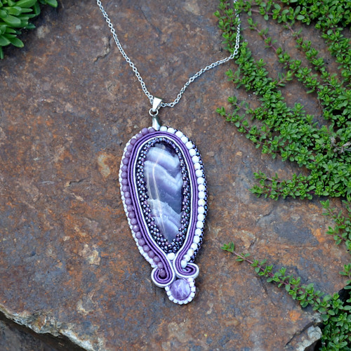 Kapka levandule - ametyst chevron — foto 3
