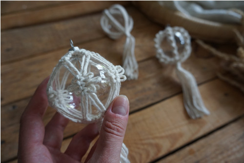 Macramé baňka 6 cm (A) — foto 2