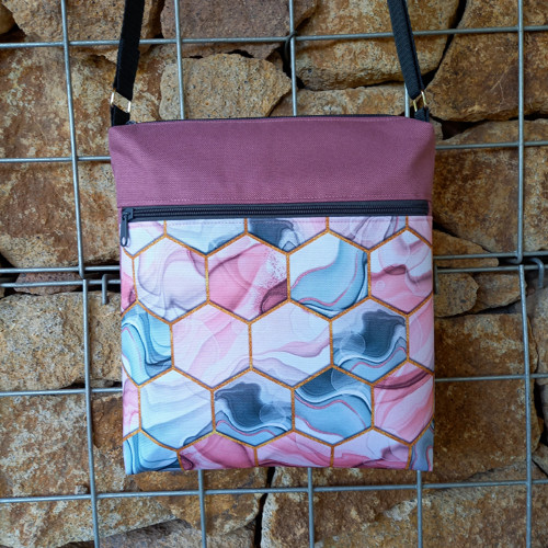 Crossbody kabelka - Plástev růžová — foto 2