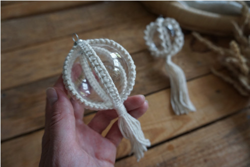 Macramé baňka 6 cm (E) — foto 2