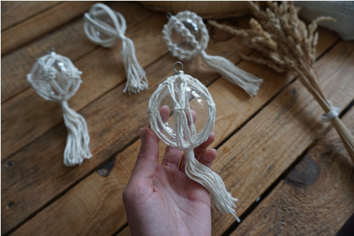 Macramé baňka 6 cm (F) — foto 2