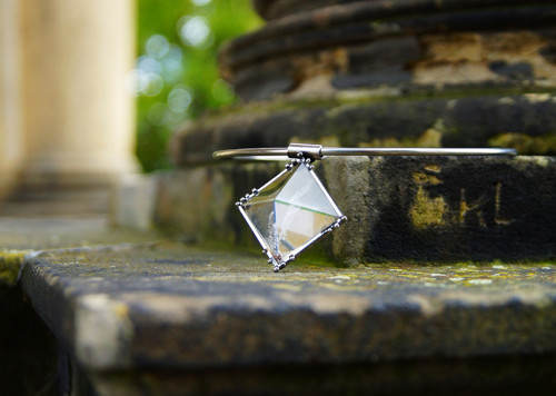 Nerezový náhrdelník... " Crystal pyramid " — foto 6