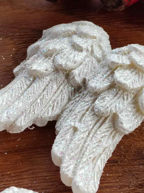 Andělská křídla bílá s glitry — foto 2