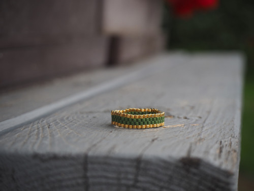 Prsten Miyuki "Autumn Mood - Green" — foto 2