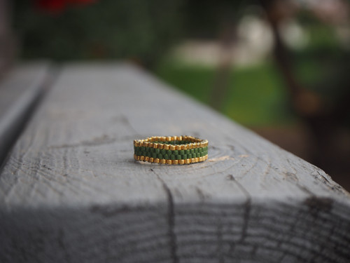 Prsten Miyuki "Autumn Mood - Green" — foto 4