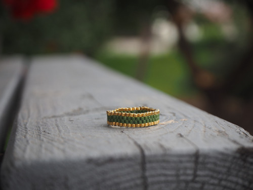 Prsten Miyuki "Autumn Mood - Green" — foto 3