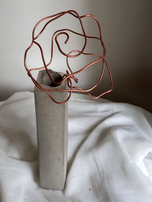 Váza úzká hranatá 27 cm — foto 6