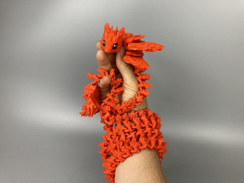 Ohnivý dračí skřítek - 145cm, 3D tisk — foto 3