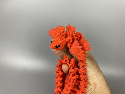 Ohnivý dračí skřítek - 145cm, 3D tisk — foto 2