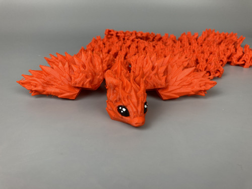 Ohnivý dračí skřítek - 145cm, 3D tisk — foto 4