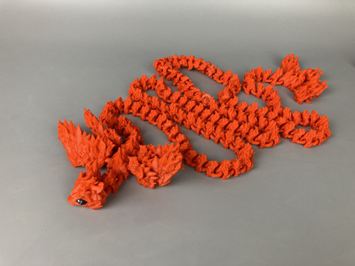 Ohnivý dračí skřítek - 145cm, 3D tisk — foto 6