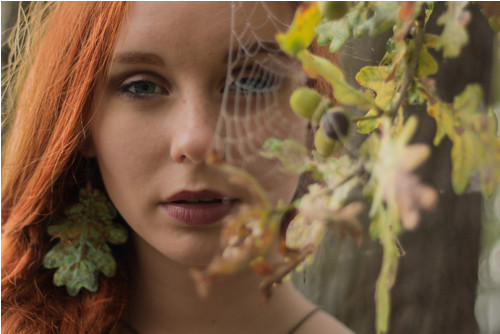 Náušnice- pokovené listy Dubu — foto 2