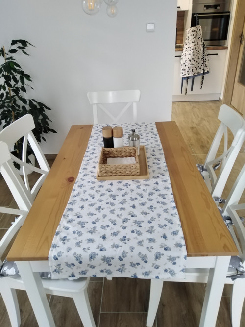 Běhoun na stůl motiv Růže modrá — foto 2
