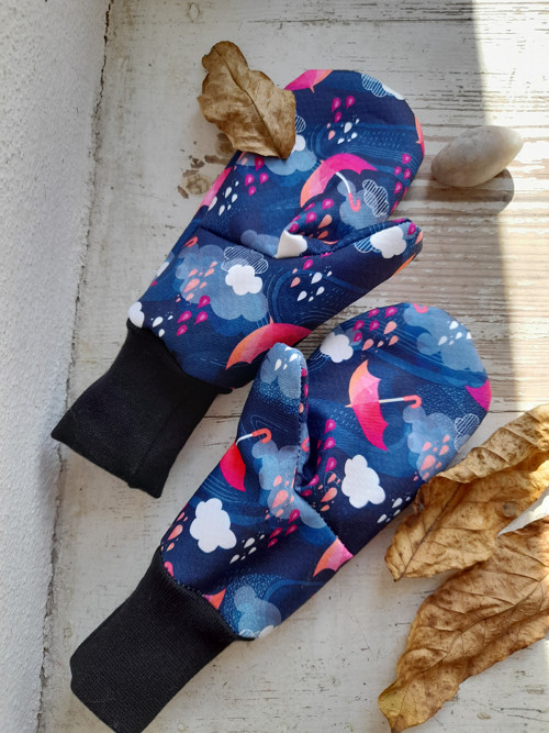 Softshellové rukavice-deštníky92-98cm) — foto 3
