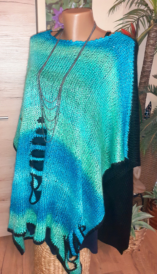 Pončo modre — foto 4