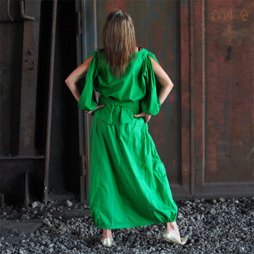 Zelená dámská košile - oversized — foto 4