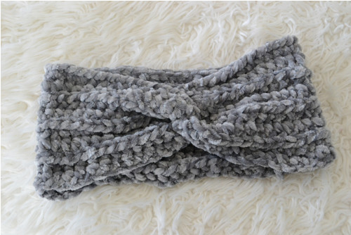 Čelenka Twist žinylka šedá — foto 2