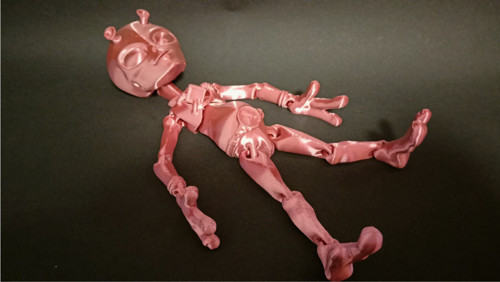 Flexi mimozemšťan - 18,5 cm - 3D tisk — foto 2