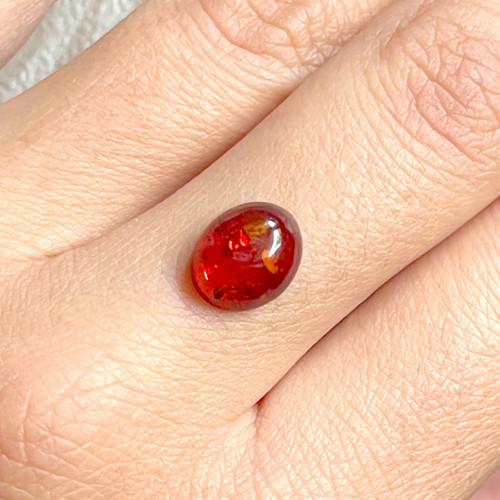 Jantár baltický kabošon / 10x8mm — foto 2