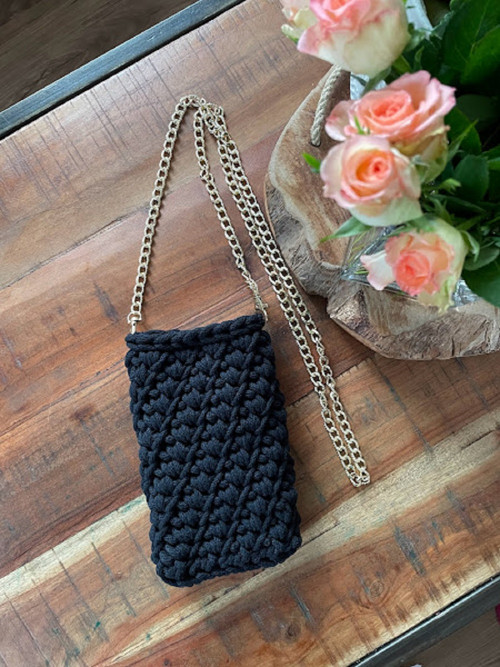 Černá crossbody kabelka — foto 2