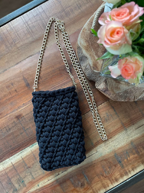 Černá crossbody kabelka — foto 3