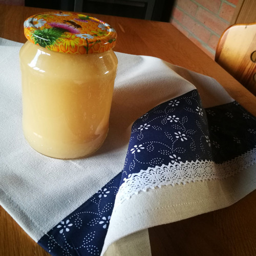 Utěrka lněný vzhled modrotisk3 — foto 2