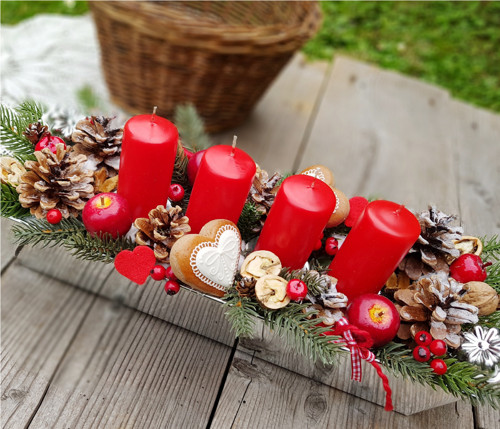 Adventní svícen v pečící formě — foto 2
