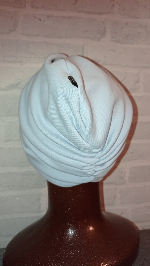 Čepice nebo turban? v modré — foto 3