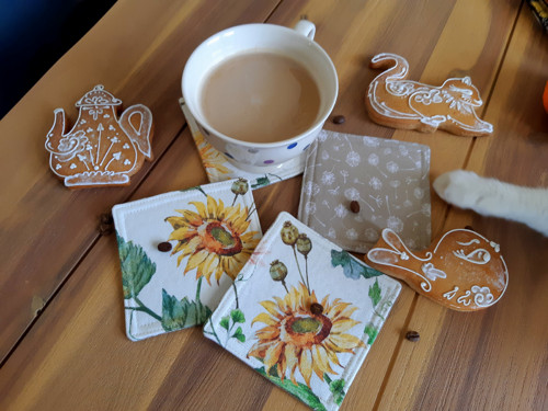 Podkafíčka, prostírání - slunečnice — foto 3