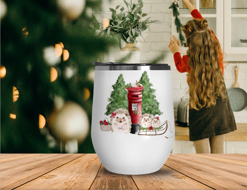 Termohrnek Hedgehogs Santa Post — foto 5