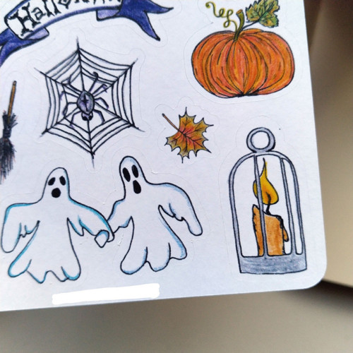 Ručně malované samolepky - Halloweenská noc — foto 3