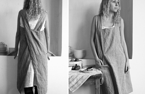 JAPAN Graphite - šatová zástěra len — foto 6