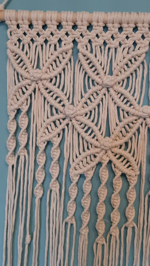 Macramé dekorace na zeď dvojice — foto 5