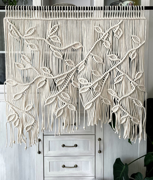 Macramé záclona — foto 2